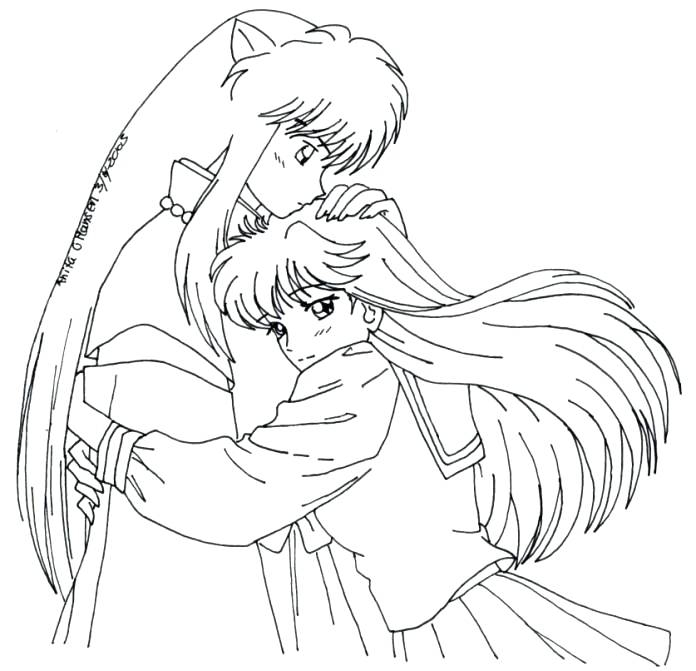 696x671 Inuyasha Coloring Pages 40 Best Inuyasha Coloring Pages Images
