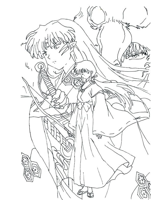 600x781 Inuyasha Coloring Pages Coloring Pages For Children Is A Wonderful