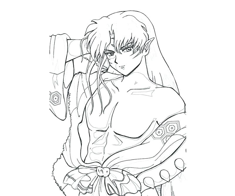 800x667 Inuyasha Coloring Pages Coloring Pages Free Printable For Kids