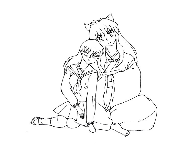700x599 Inuyasha Coloring Pages Printable Inuyasha Coloring Pages Coloring