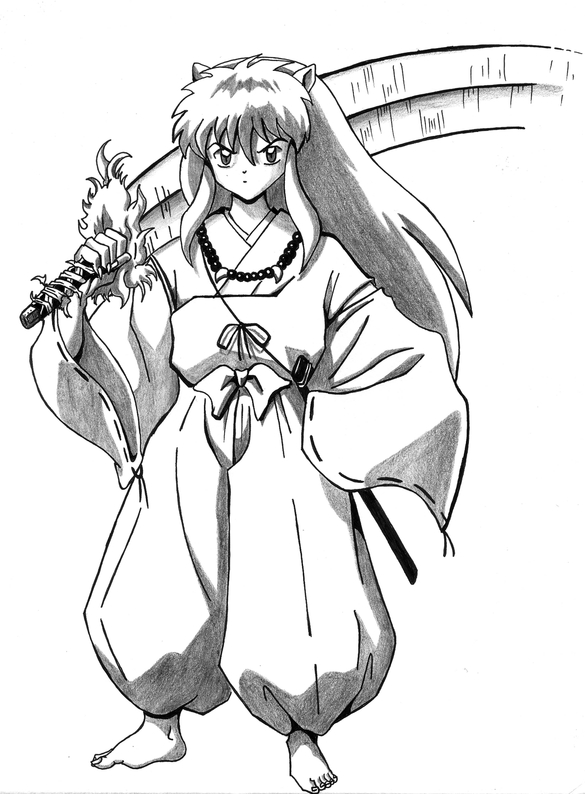 1179x1600 Free Printable Inuyasha Coloring Pages For Kids