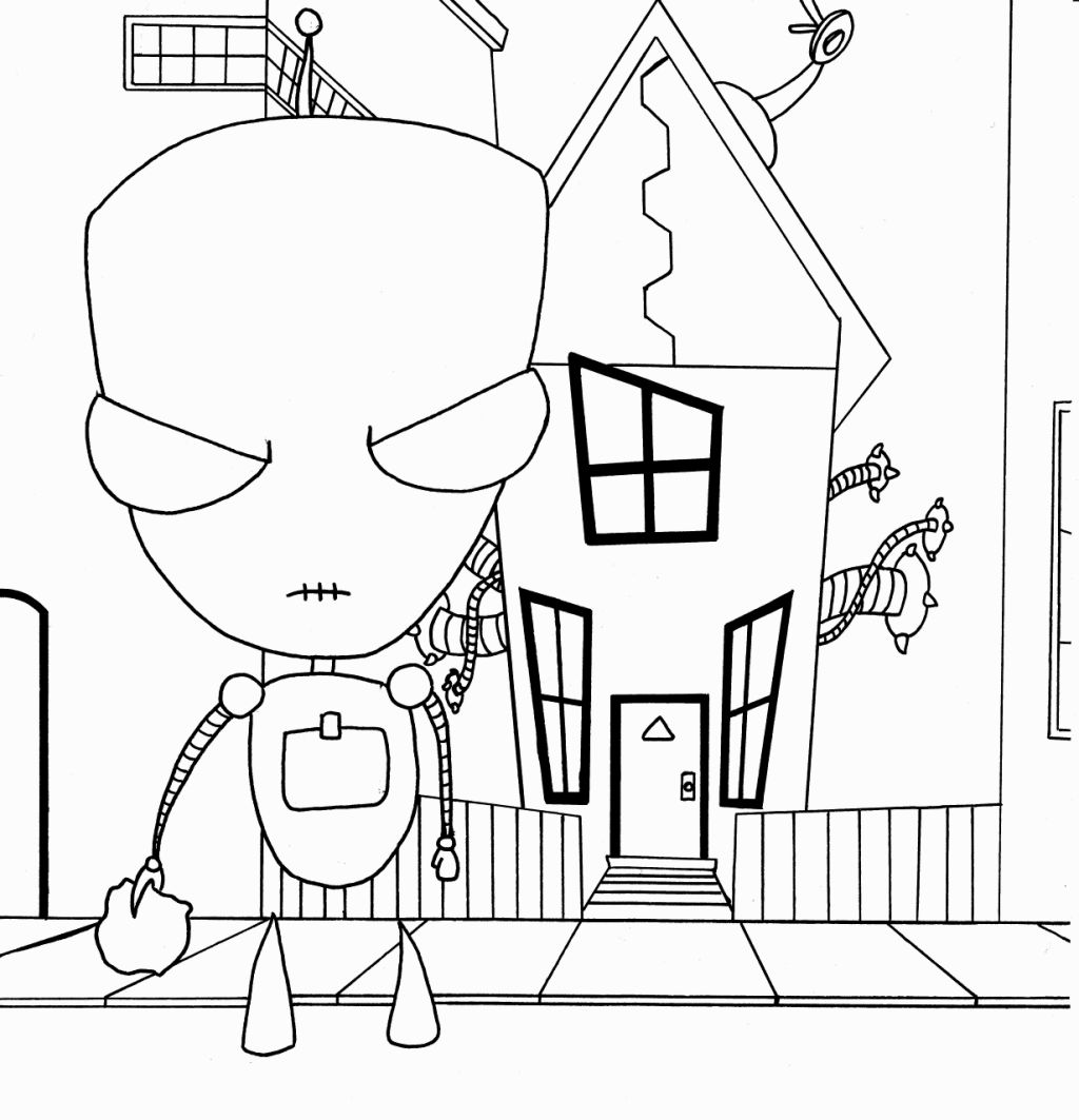 1024x1063 Portfolio Invader Zim Coloring Pages Online