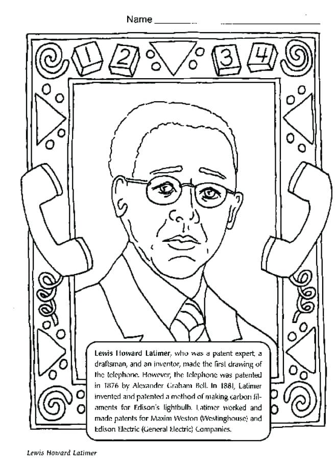 658x900 Inventions Coloring Inventions Coloring Page Thomas Alva Edison