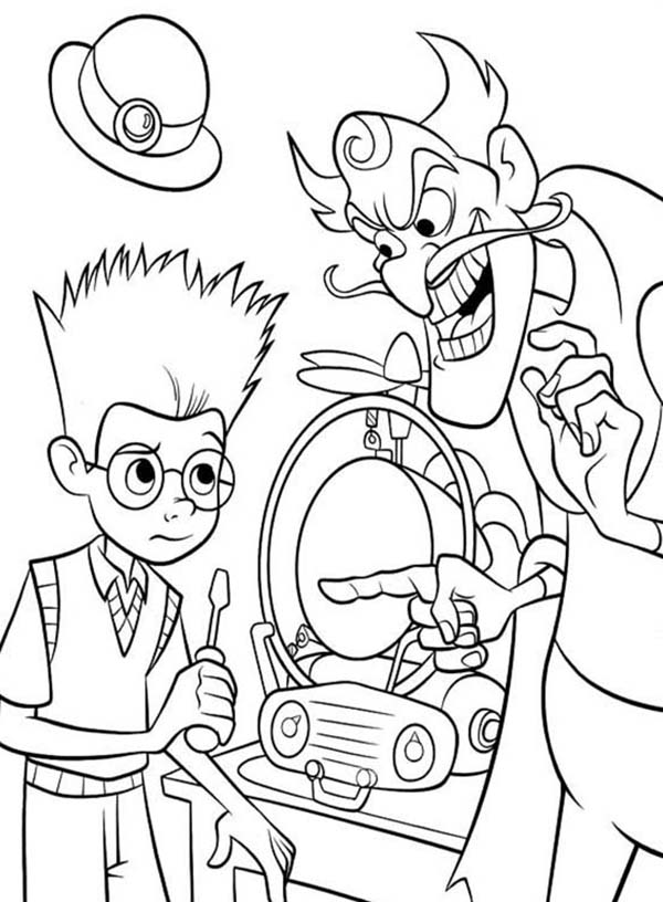 600x816 Lewis Fix His Invention With Goob In Meet The Robinsons Coloring