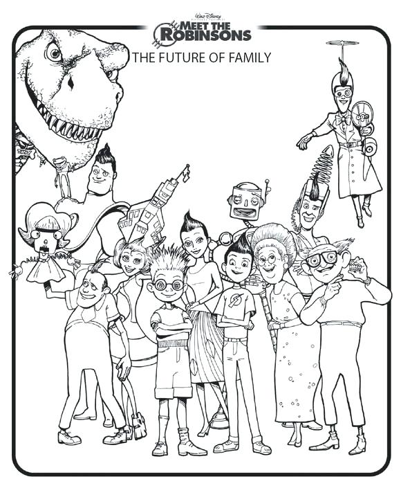580x692 Meet Robinsons Coloring Pages New Invention In Meet