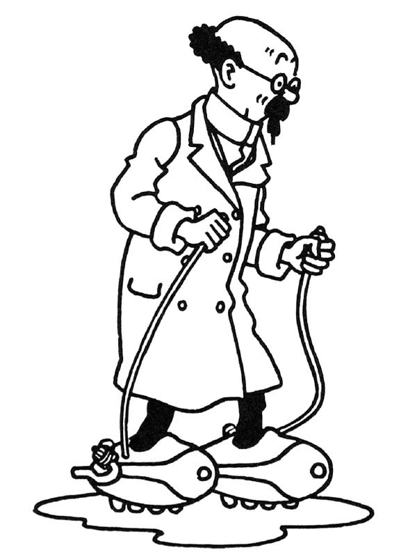 600x800 Professor Calculus Testing His Invention In The Adventures