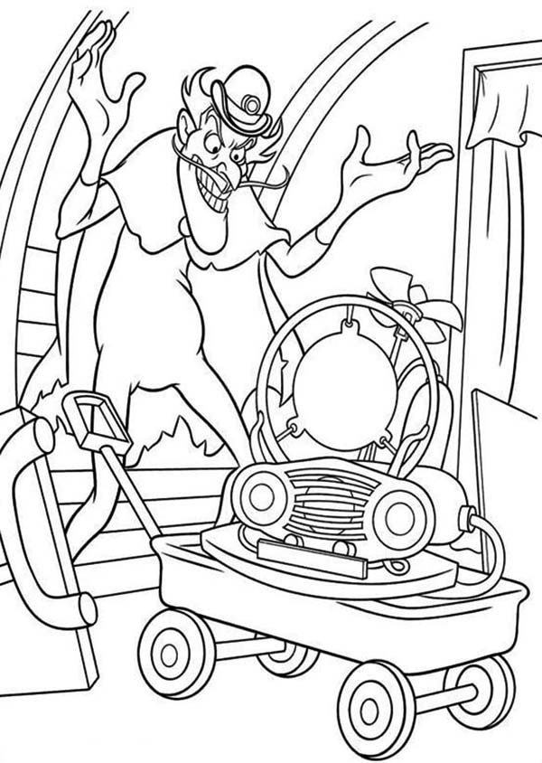 600x844 Goob Use Lewis Invention For Crime In Meet The Robinsons Coloring