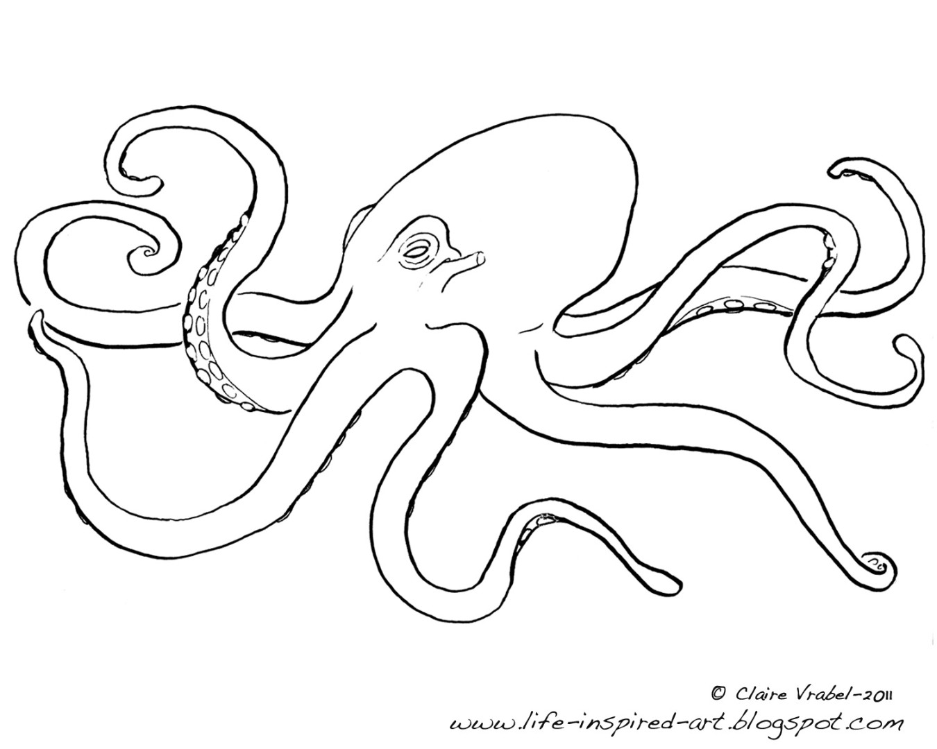 1350x1080 Octopus Coloring Pages To Download And Print For Free