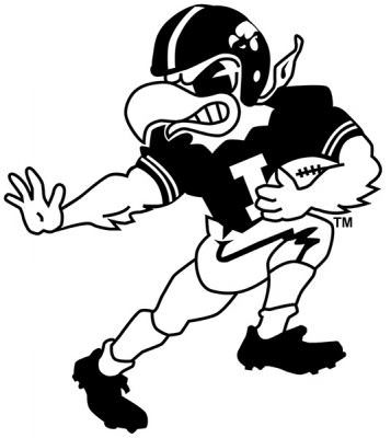 357x400 Iowa Hawkeyes Football Coloring Pages
