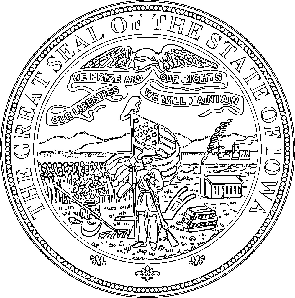 1000x1007 Iowa Flags