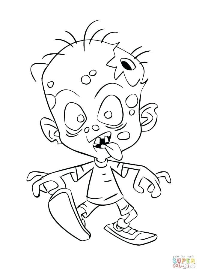 674x916 Zombie Coloring Pages Free Coloring Pages Zombie Child Coloring