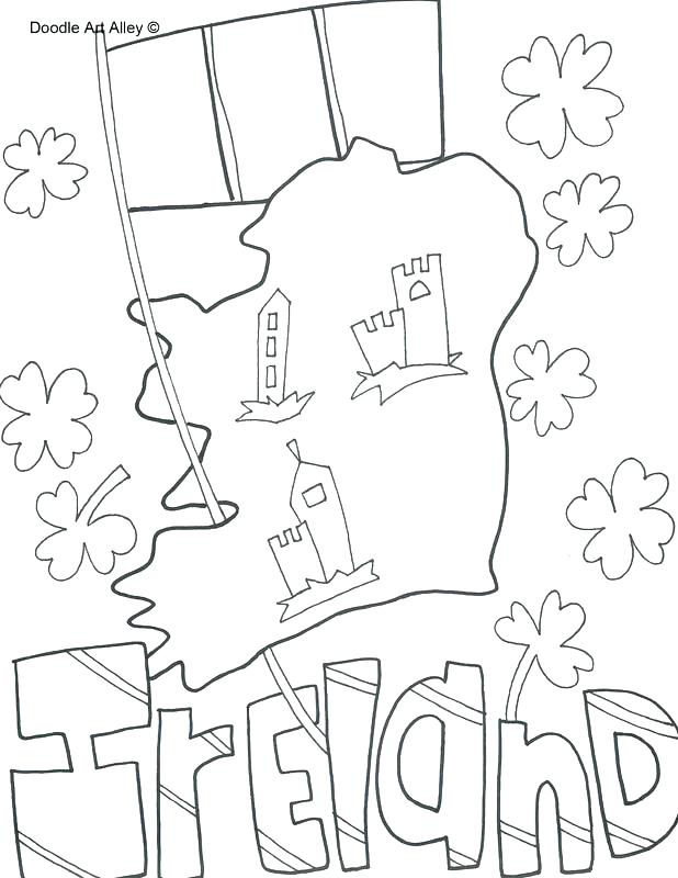 618x800 Ireland Coloring Pages Luck O The Coloring Page Picture Luck