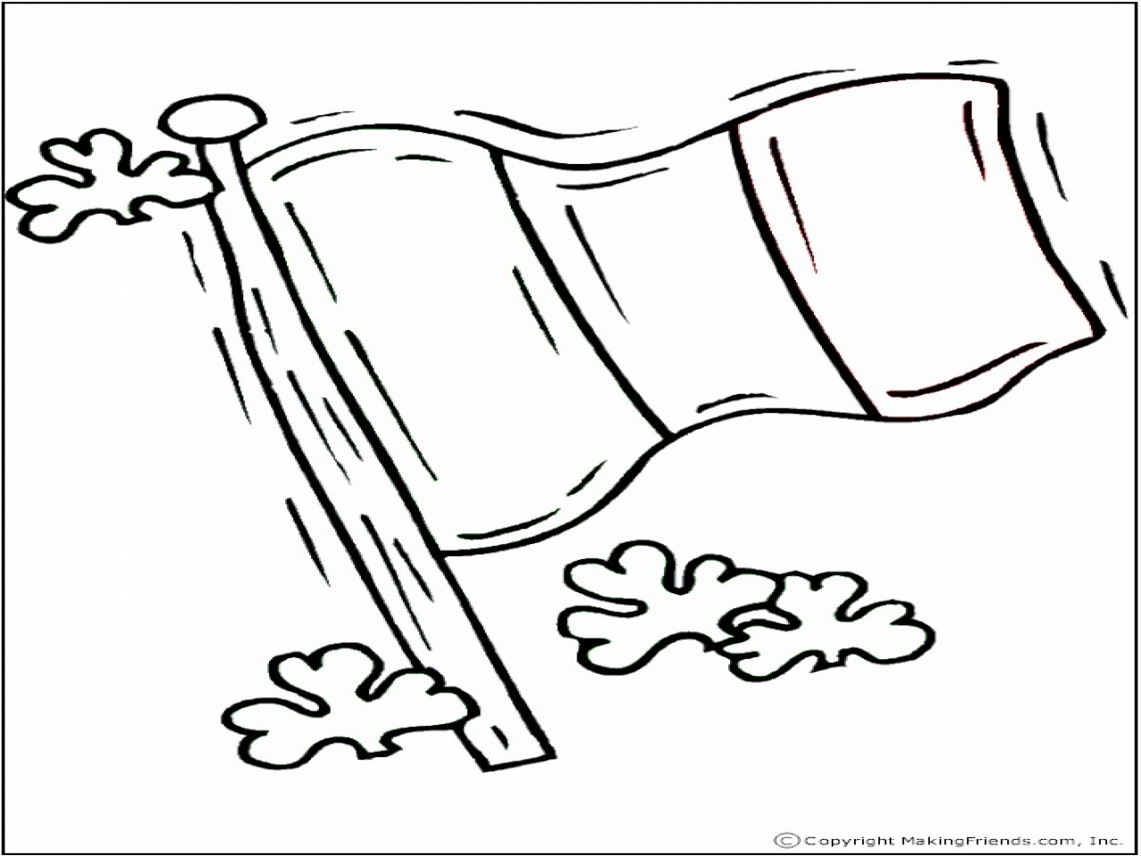 1280x960 Irish Flag Coloring Page