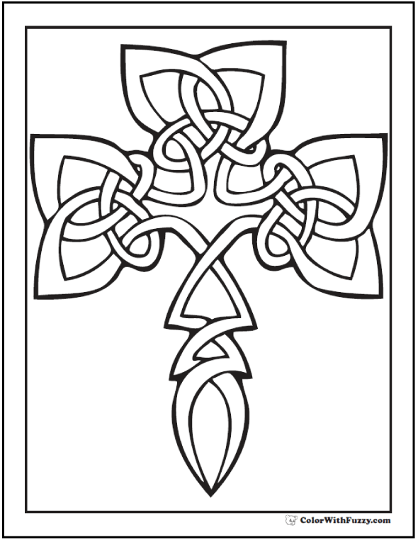 590x762 90 Celtic Coloring Pages Irish, Scottish, Gaelic