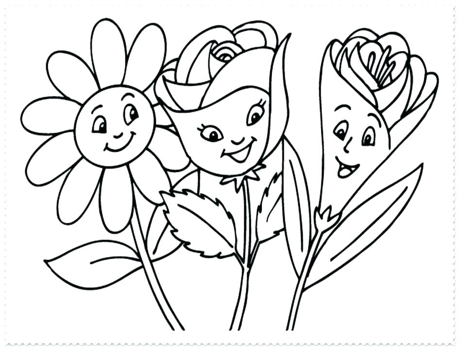 945x718 Coloring Pages For Kids Valentines Flower Free Iris Flowers