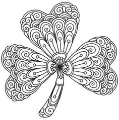 236x239 Printable Shamrock Cutouts