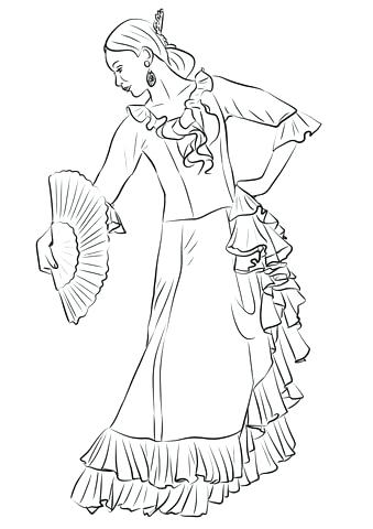 339x480 Dancer Coloring Pages Dance Coloring Sheet Irish Dancer Colouring