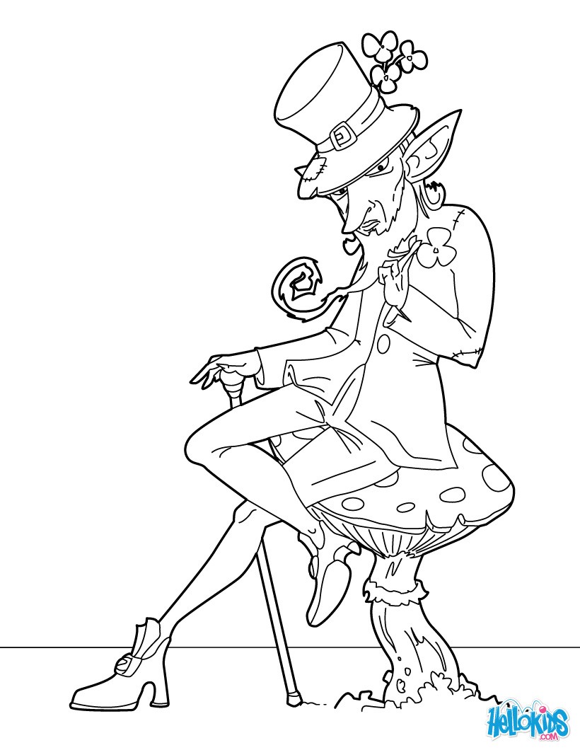 820x1060 Click The Coat Of Arms Coloring Pages Leprechaun Dltk Irish