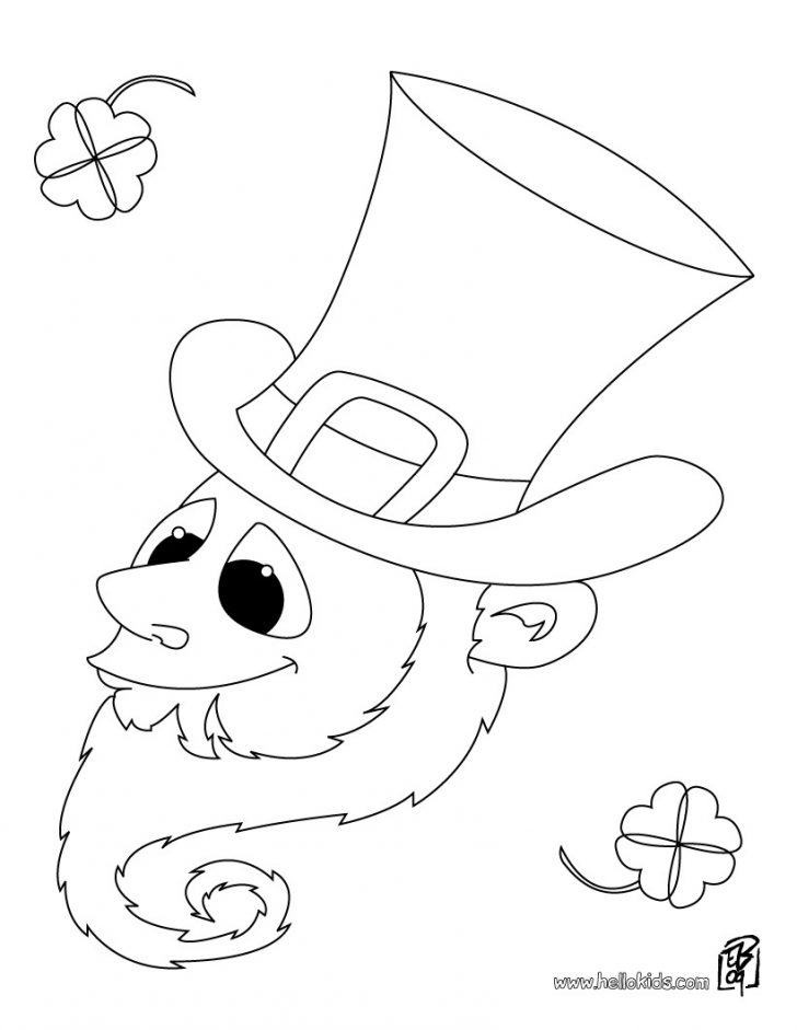 728x941 Leprechaun Coloring Pages The Irish Setter Dog Educations