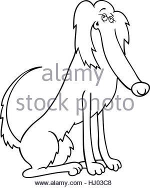 300x376 Irish Setter Dog Cartoon For Coloring Book Stock Vector Art