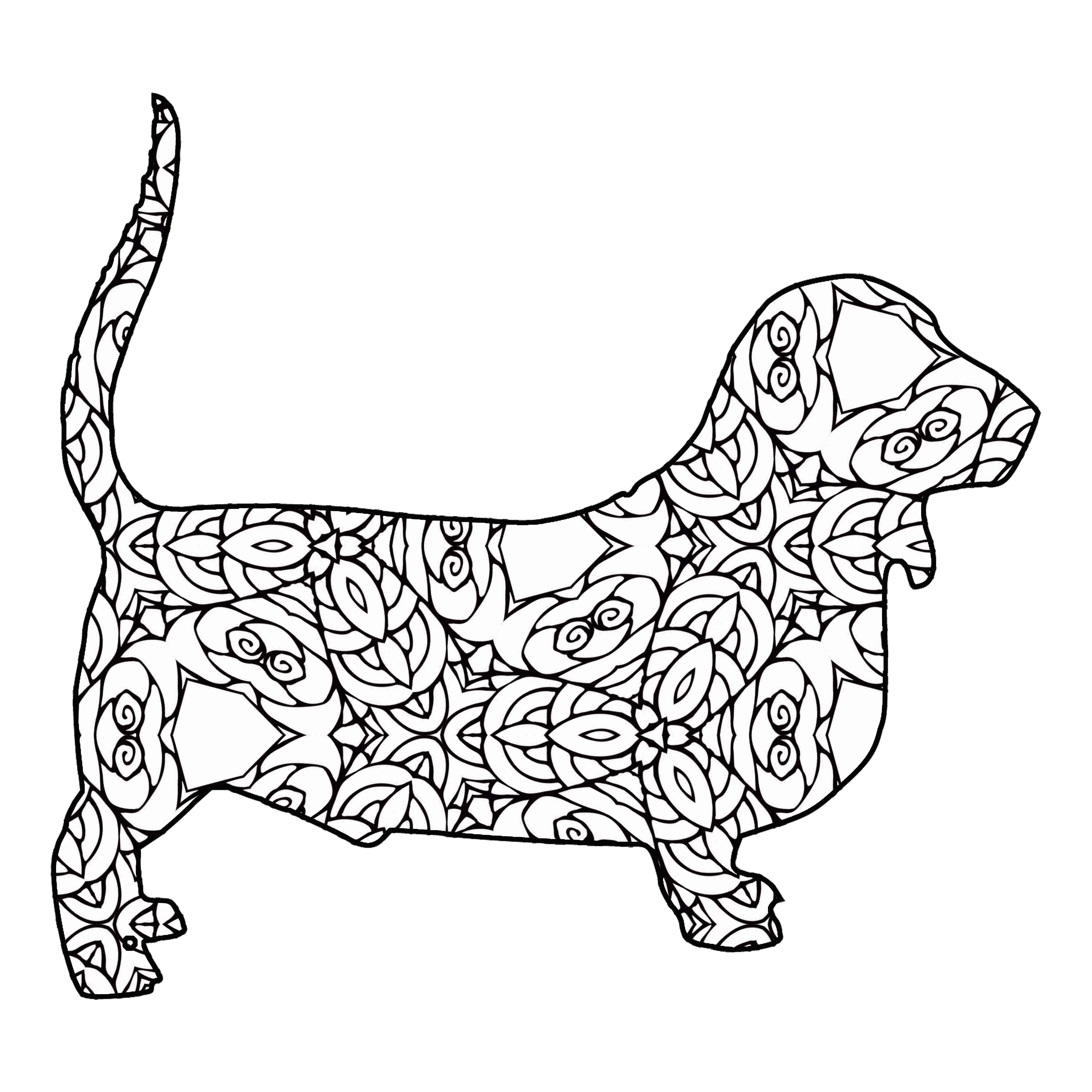 4500x4500 Best Of Best Of Coloring Pages Of Hound Dogs