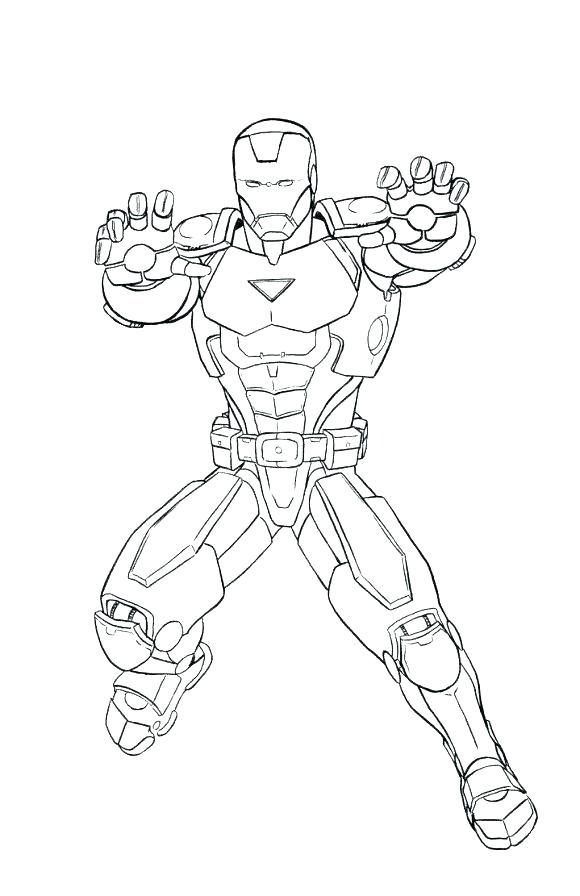 580x896 Iron Man Coloring Pages For Kids Professional