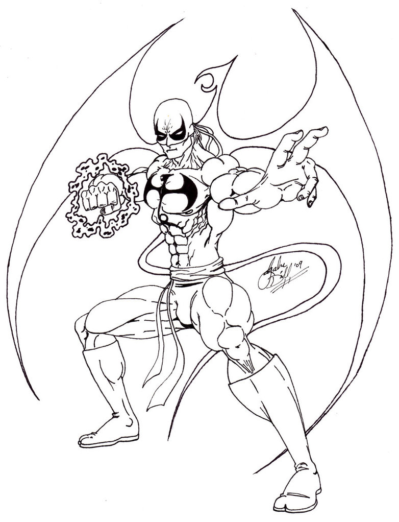782x1022 Iron Fist Coloring Pages
