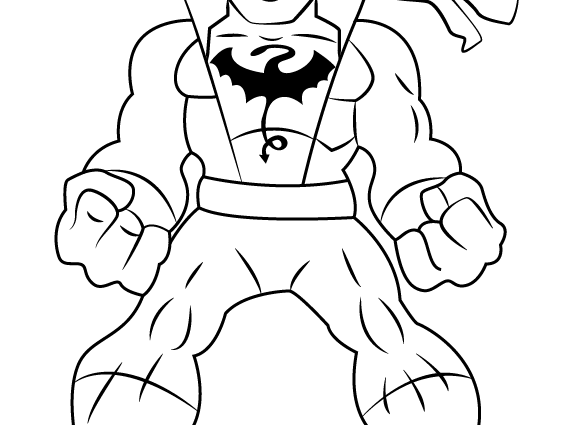 563x425 Fist Coloring Pages Iron Fist Coloring Page Free The Super Hero