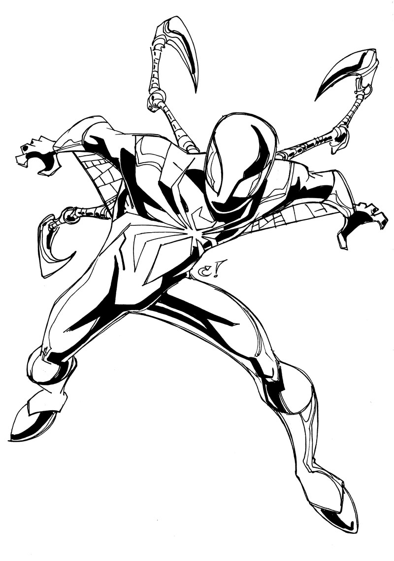 800x1138 Images And Information Ultimate Spiderman Iron Fist Coloring