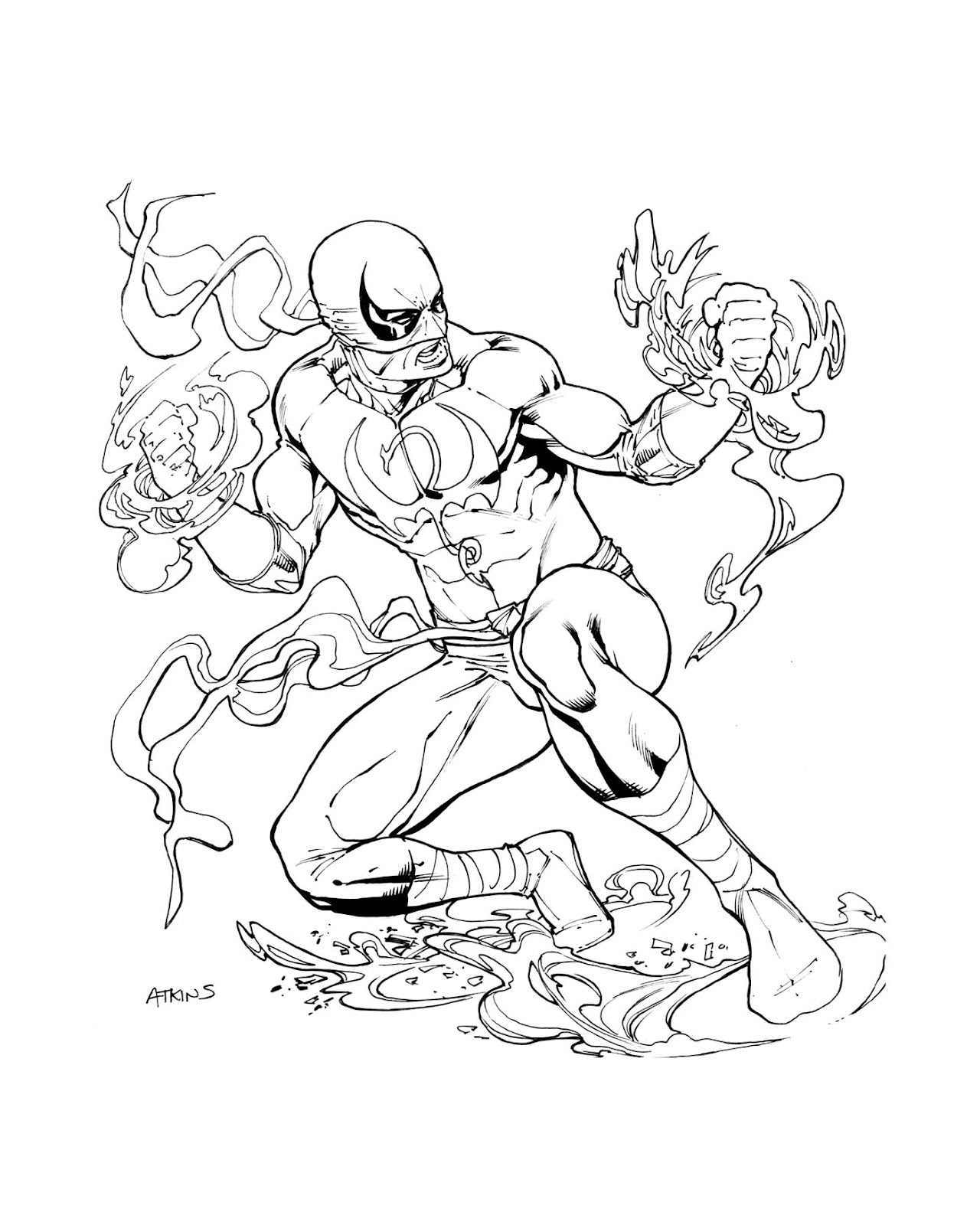 1280x1600 Avengers April Iron Fist Robert Atkins Art