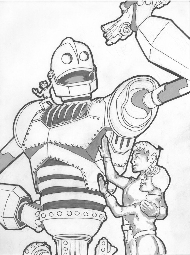 772x1035 The Iron Giant Coloring Pages