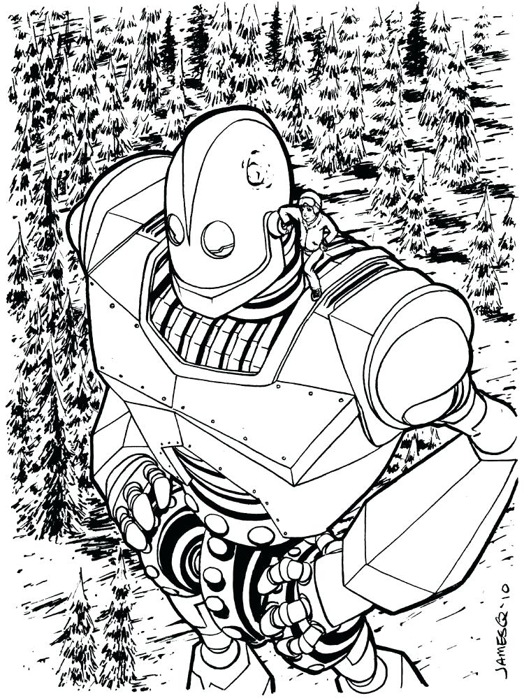 750x1000 Iron Giant Coloring Pages