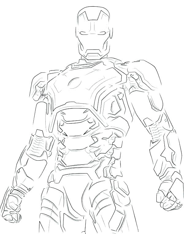 600x766 Iron Man 2 Coloring Pages To Print Kids Coloring Printable