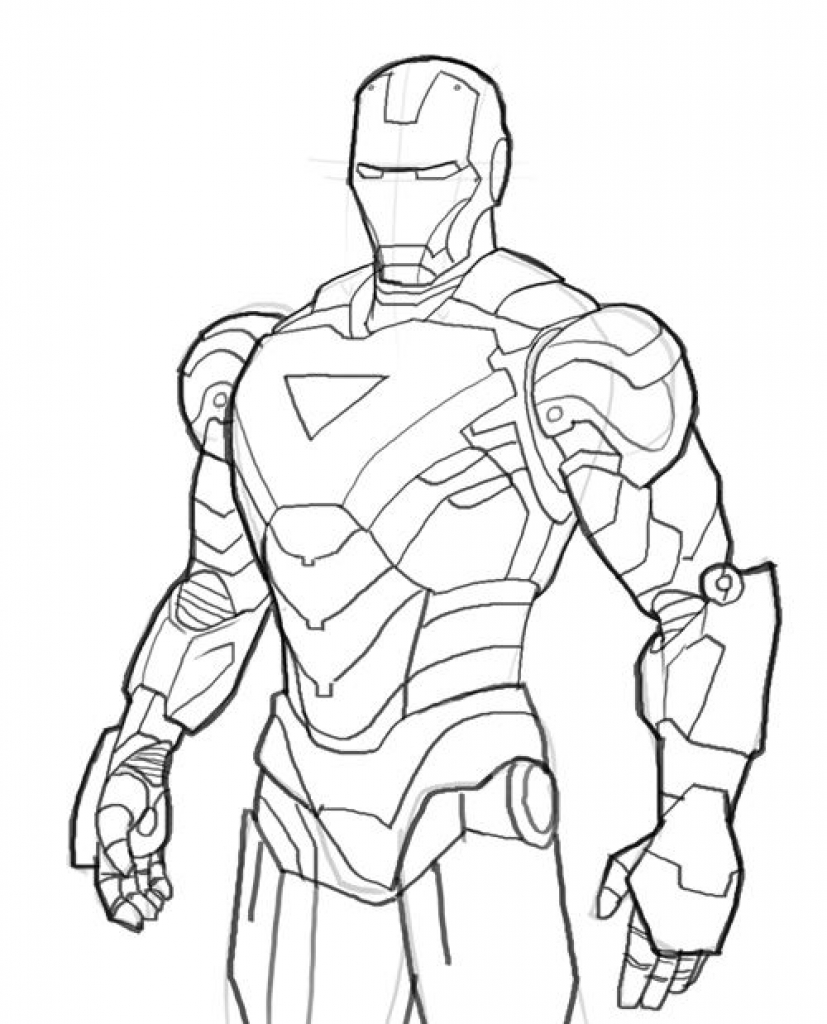 827x1024 Printable Ironman Coloring Pages