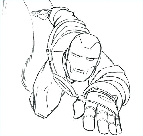 500x476 Free Printable Art Therapy Coloring Pages Iron Man Cartoon Page