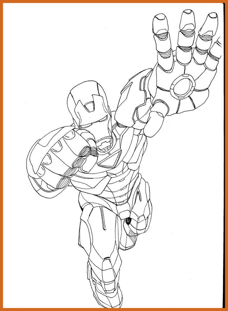 Iron Man Coloring Pages Free Printable