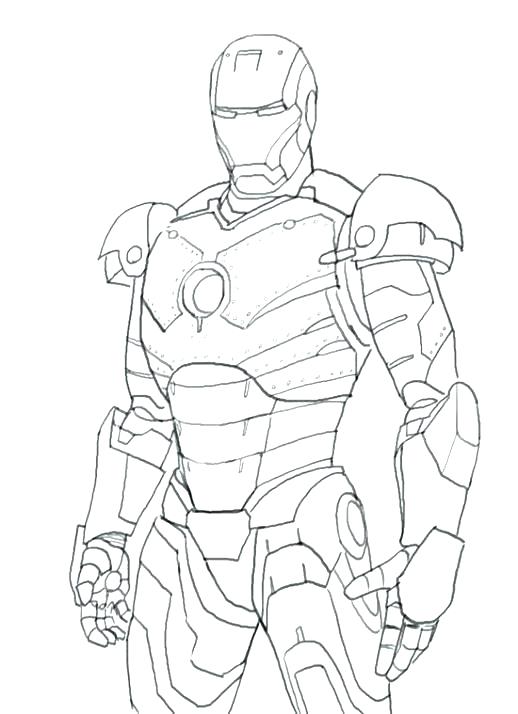 518x714 Iron Man Coloring Pages Free Printable