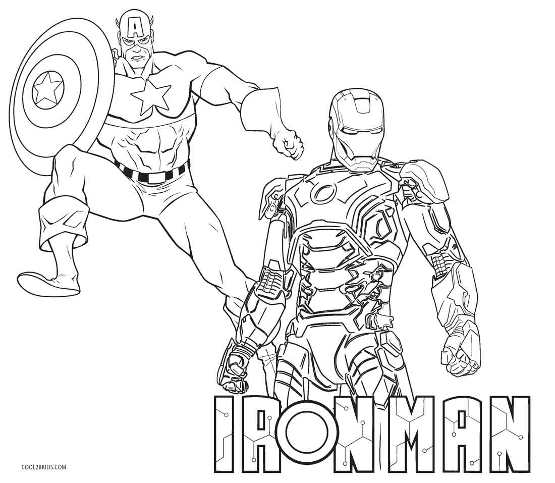1100x957 Free Printable Iron Man Coloring Pages For Kids Cool2bkids