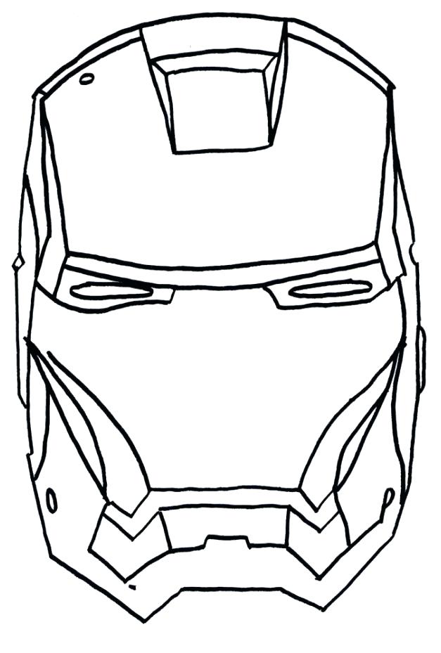 627x929 Iron Man Coloring Pages Online Iron Man Face Coloring Pages