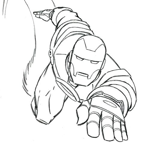 500x476 Iron Man Color Pages Iron Man Flying Coloring Page Super Heroes