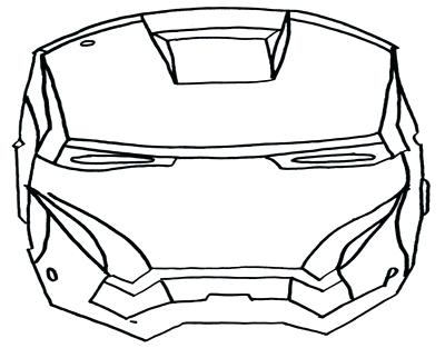400x322 Iron Man Face Coloring Pages Superhero Coloring Thumbnail Size