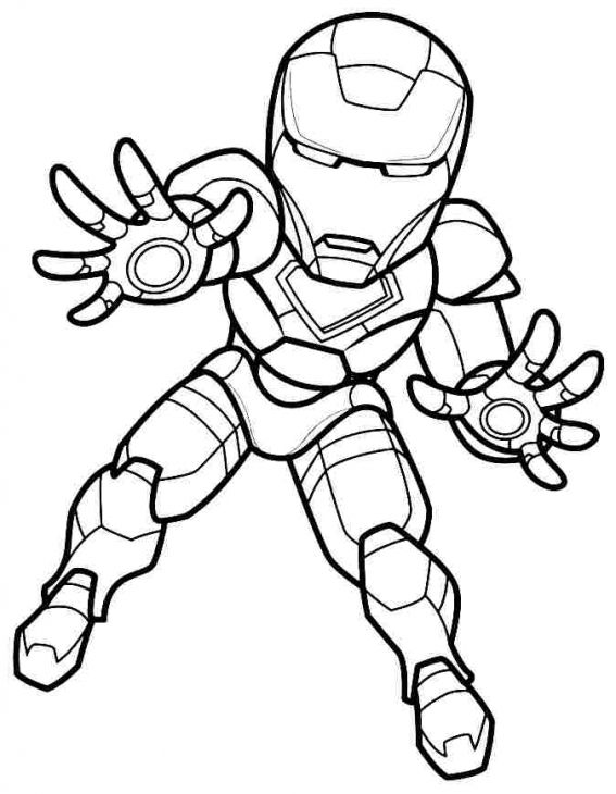 567x730 The Iron Man From Super Hero Squad Coloring Page Online Printable