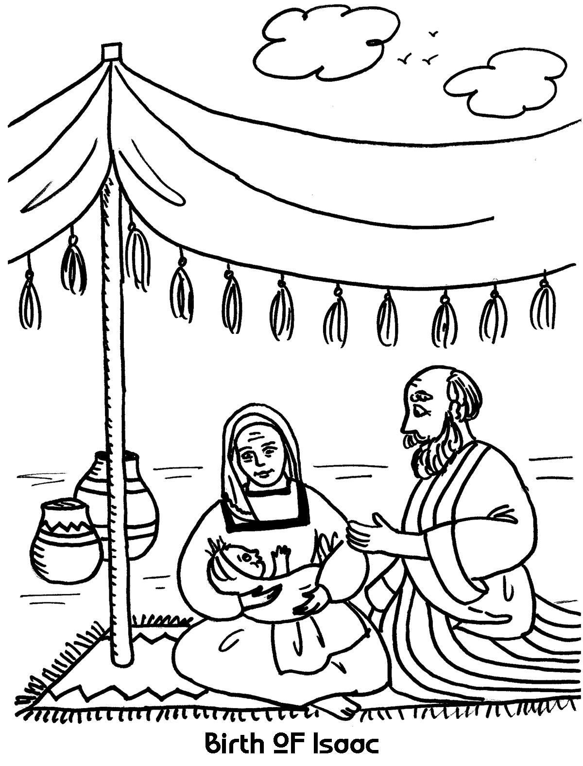 1200x1576 Birth Of Isaac Coloring Sheet Wesleyan Kids