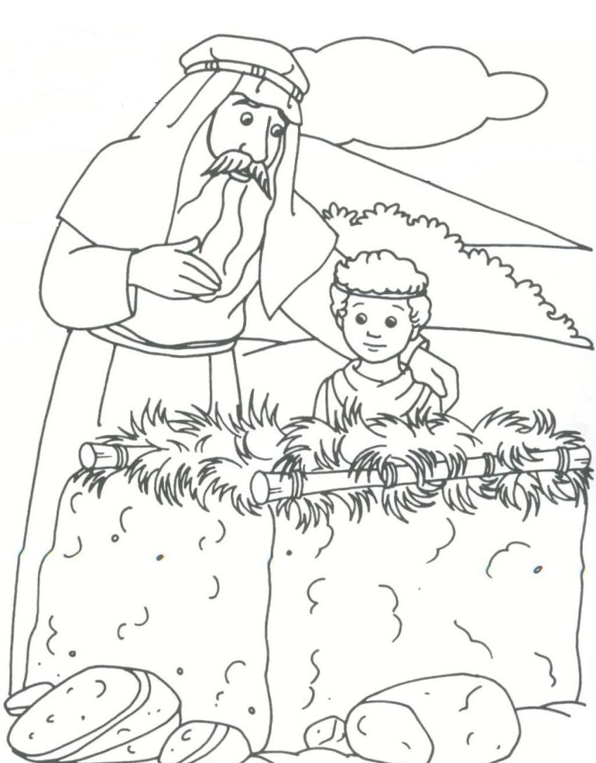 848x1085 Wonderful Abraham And Isaac Coloring Page Sheets 71 On Images