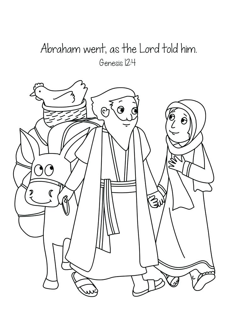 744x1024 And Coloring Page And Coloring Page Abraham And Isaac Coloring