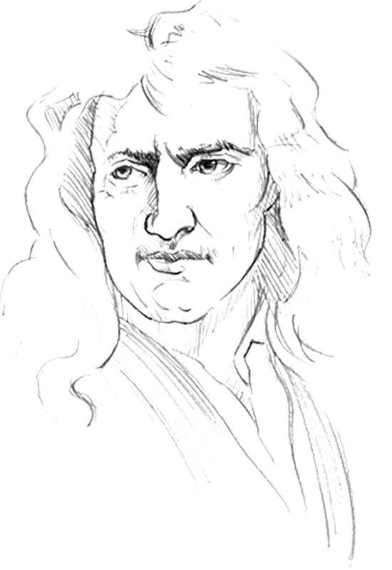 550x801 Isaac Newton Dibujo Collection