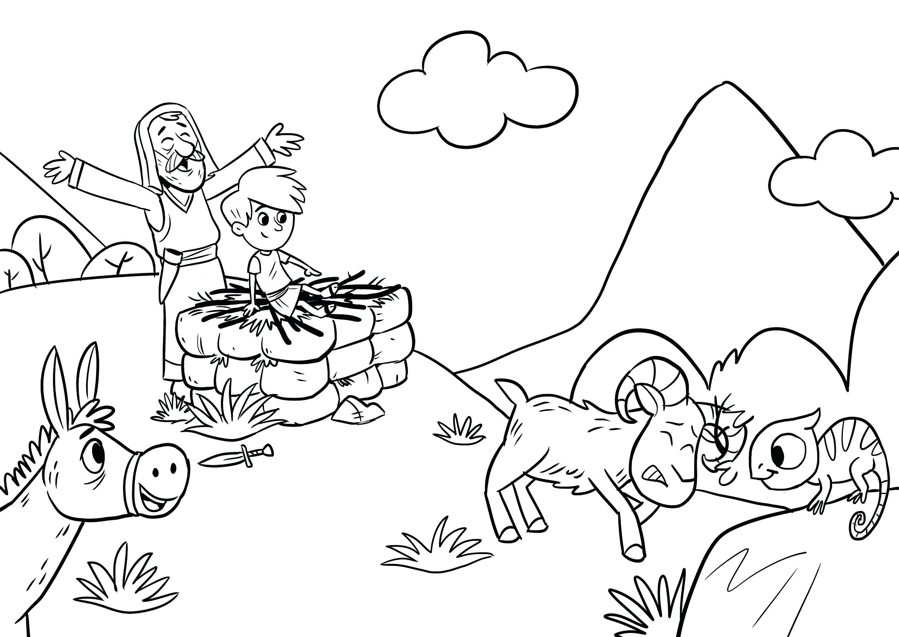 2918x2067 Isaac And Rebekah Coloring Pages Beautiful Love Abraham And Isaac