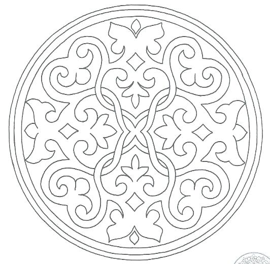 532x520 Muslim Coloring Pages Free Islamic Art Coloring Pages