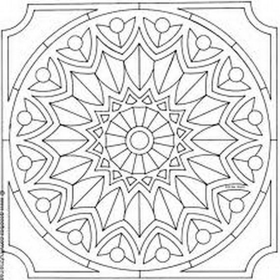 Islamic Geometric Patterns Coloring Pages