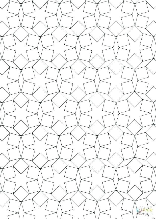 618x865 Islamic Coloring Pages Printable Geometric Free Printable Islamic